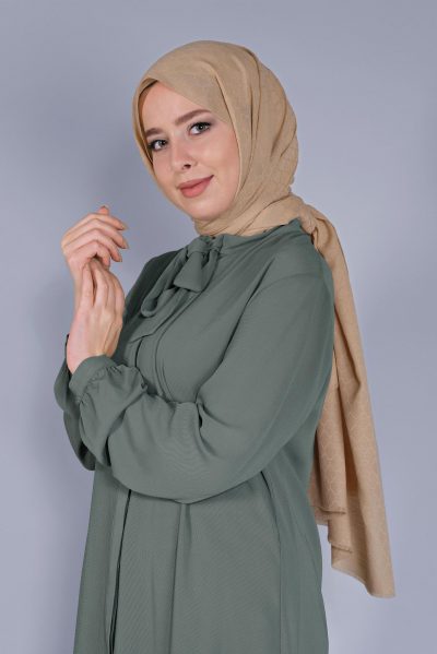 8061 شال الفينا نسيج قطني منقوش ذهبي