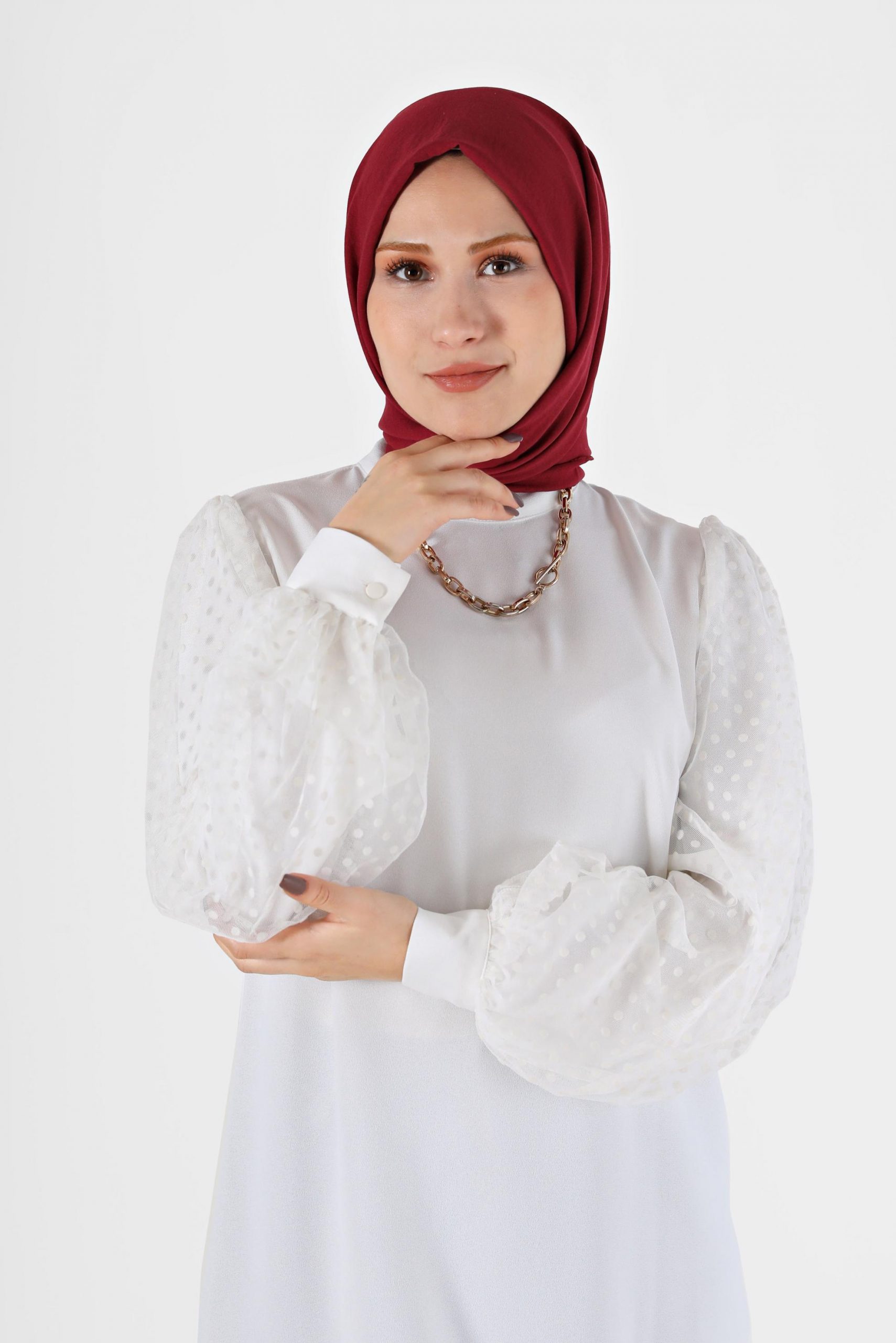 8081 شال الفينا قطني خمري