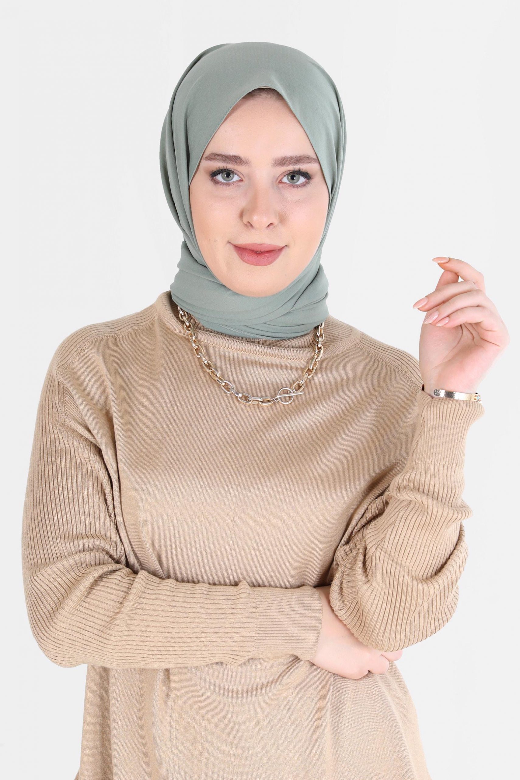 8063 شال الفينا نسيج ناعم - أخضر