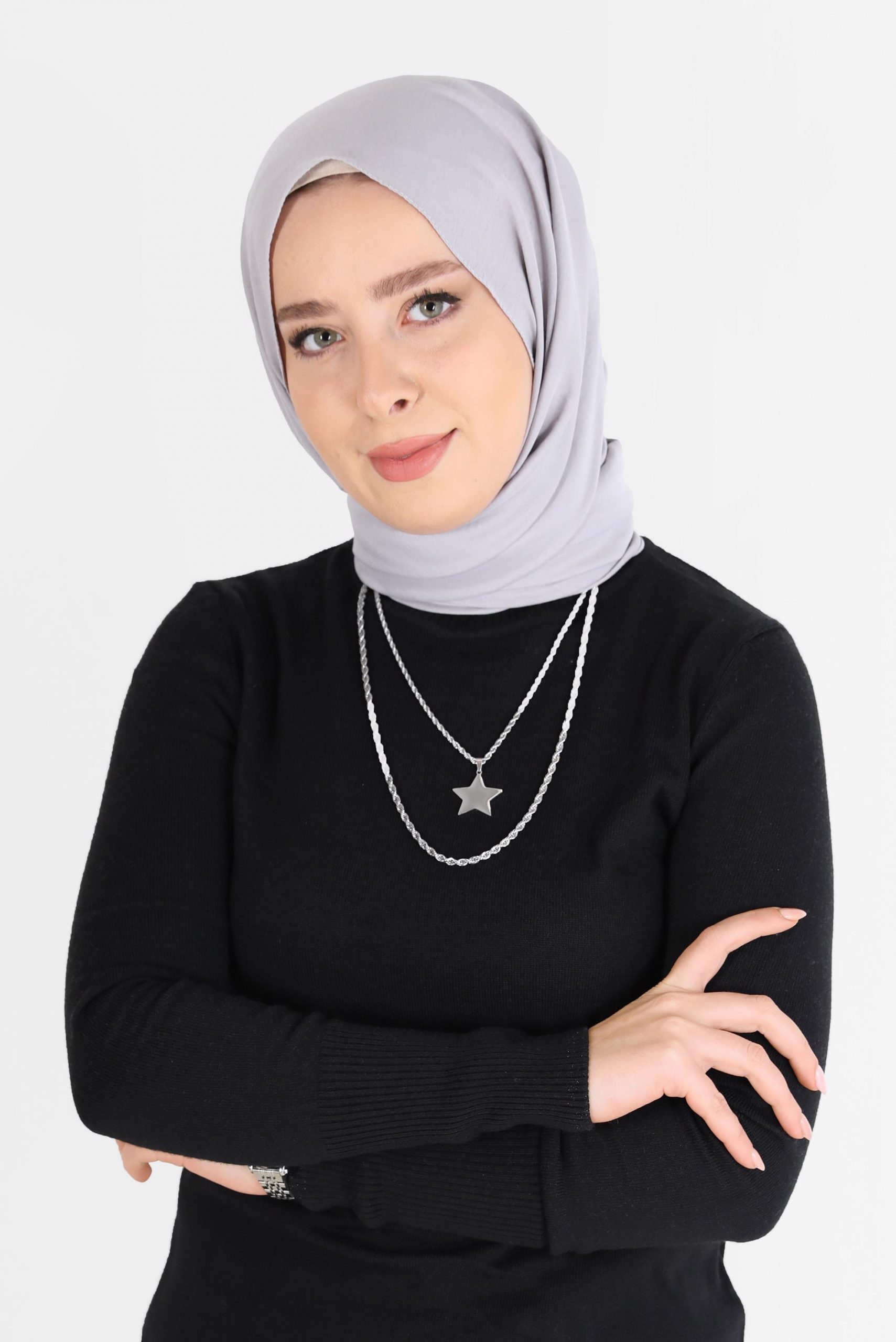 8081 شال الفينا قطني فضي