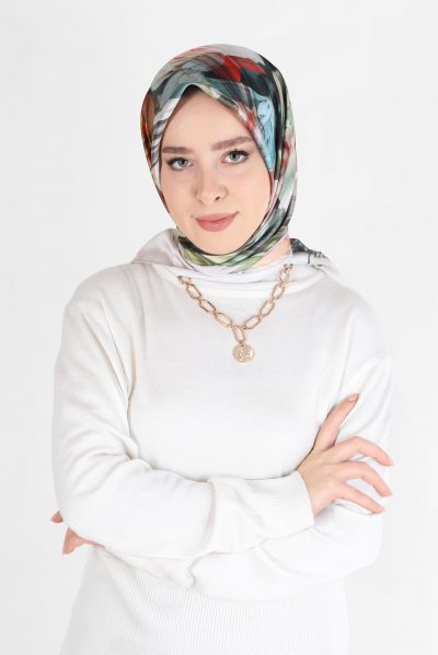 5457 إيشارب الفينا منقوش - بيج