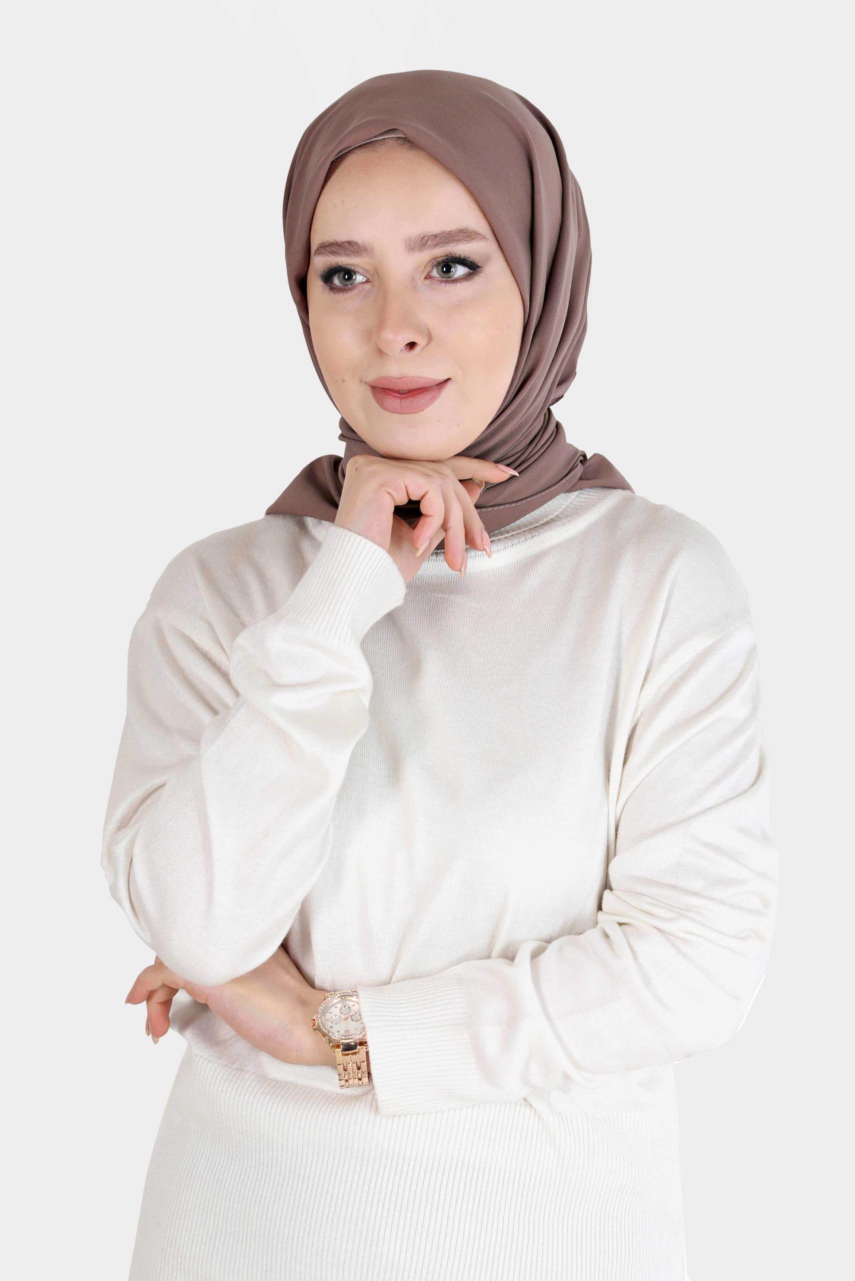 8106 إيشارب الفينا نسيج ناعم - داكن المنك
