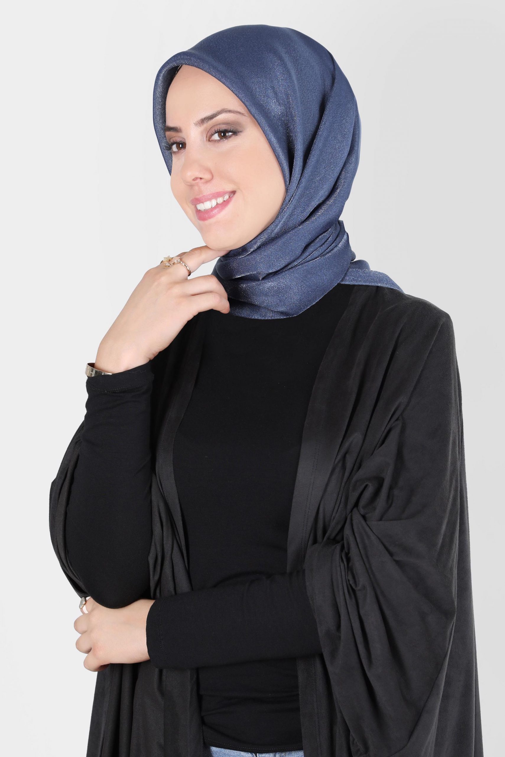 8127 إيشارب الفينا مع لمعة - نيلي داكن