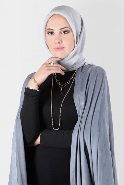 8127 إيشارب الفينا مع لمعة - فضي