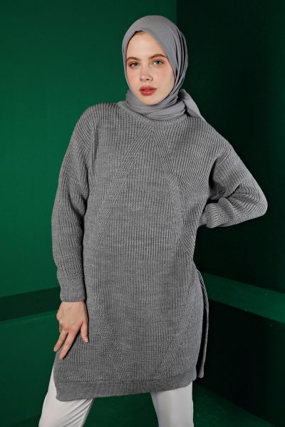43121 تونيك الفينا صوف ناعم منقوش 38/44 سكني