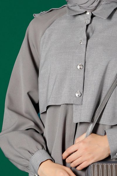 43325 طقم الفينا قطعتين أزرار 38/44 سكني فاتح - الصورة 4