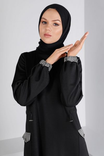 43414 تونيك الفينا زمّة على الخصر 38/46 أسود