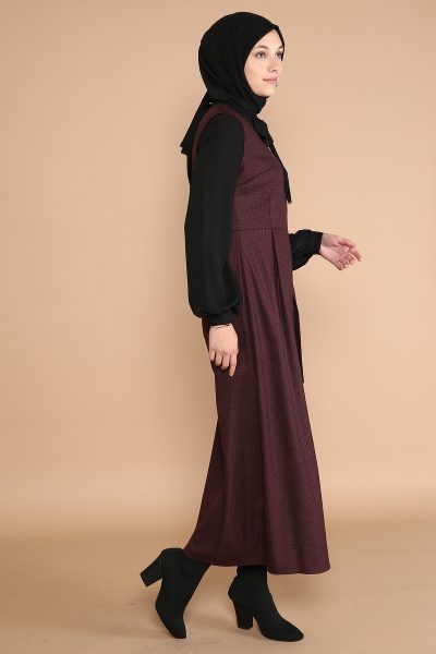⁦43318 جليه الفينا منقوش 38/44 خمري⁩ - الصورة ⁦2⁩