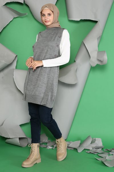43210 فست الفينا صوف ناعم مع أزرار 38/44 سكني - الصورة 2