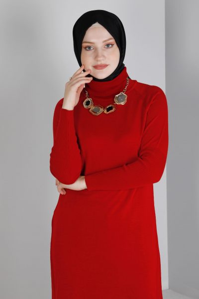 43160 تونيك الفينا صوف ناعم 38/48 خمري فاتح