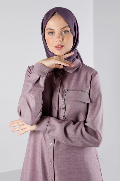 43281 تونيك الفينا جيب مع سحاب 38/46 أرجواني داكن