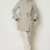 11033 ترانشكوت الفينا أزرار مع حزام 38/42 صخري
