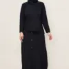 45872 طقم الفينا قطعتين تريكو ناعم مع أزرار 40/46 كحلي
