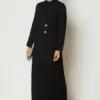 46745 فستان الفينا مع تفاصيل أزرار 38/46 أسود