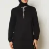 46820 تونيك الفينا رياضي مع تفاصيل أزرار كبس على الجوانب 38/46 أسود