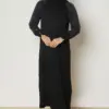 46953 فستان الفينا تريكو ناعم منقوش 40/46 أسود