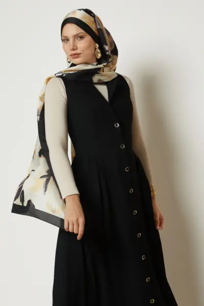 Alternative view of 46998 جليه الفينا قبة مع أزرار 38/42 أسود