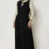 46998 جليه الفينا قبة مع أزرار 38/42 أسود