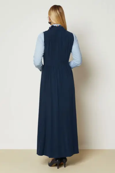 ⁦46998 جليه الفينا قبة مع أزرار 38/42 كحلي فاتح⁩ - الصورة ⁦4⁩