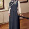 47011 جليه الفينا جينز مع أزرار 38/42 نيلي