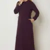 47034 فستان الفينا رياضي مع أربطة على الخصر 38/44 خمري