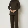 47118 طقم الفينا قطعتين قبة مع أزرار 38/44 بني